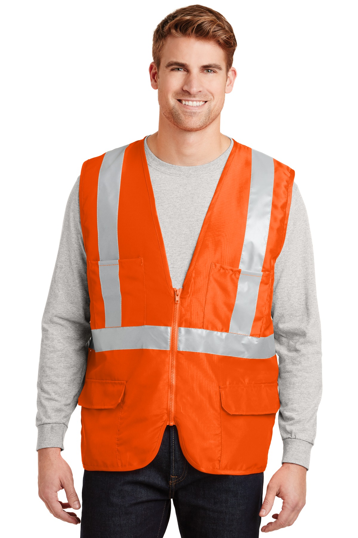 CSV405 CornerStone - ANSI 107 Class 2 Mesh Back Safety Vest.