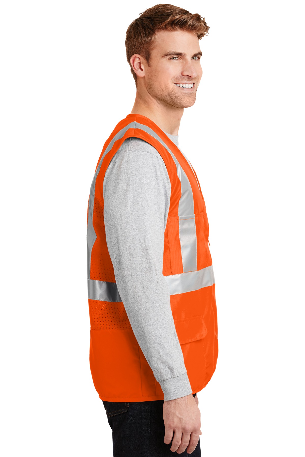 CSV405 CornerStone - ANSI 107 Class 2 Mesh Back Safety Vest. - Siide Image