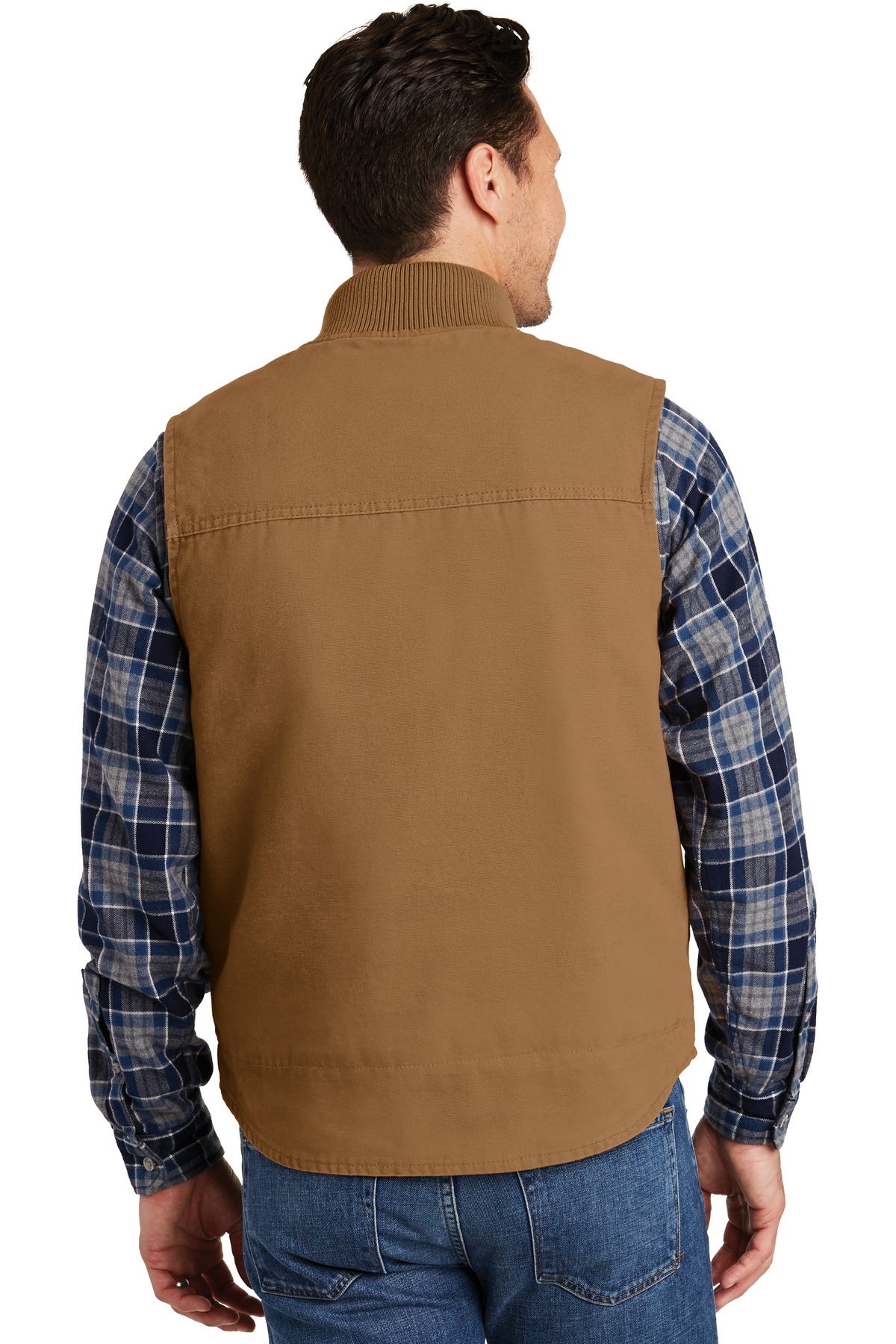 CSV40 CornerStone Washed Duck Cloth Vest. - Back Image