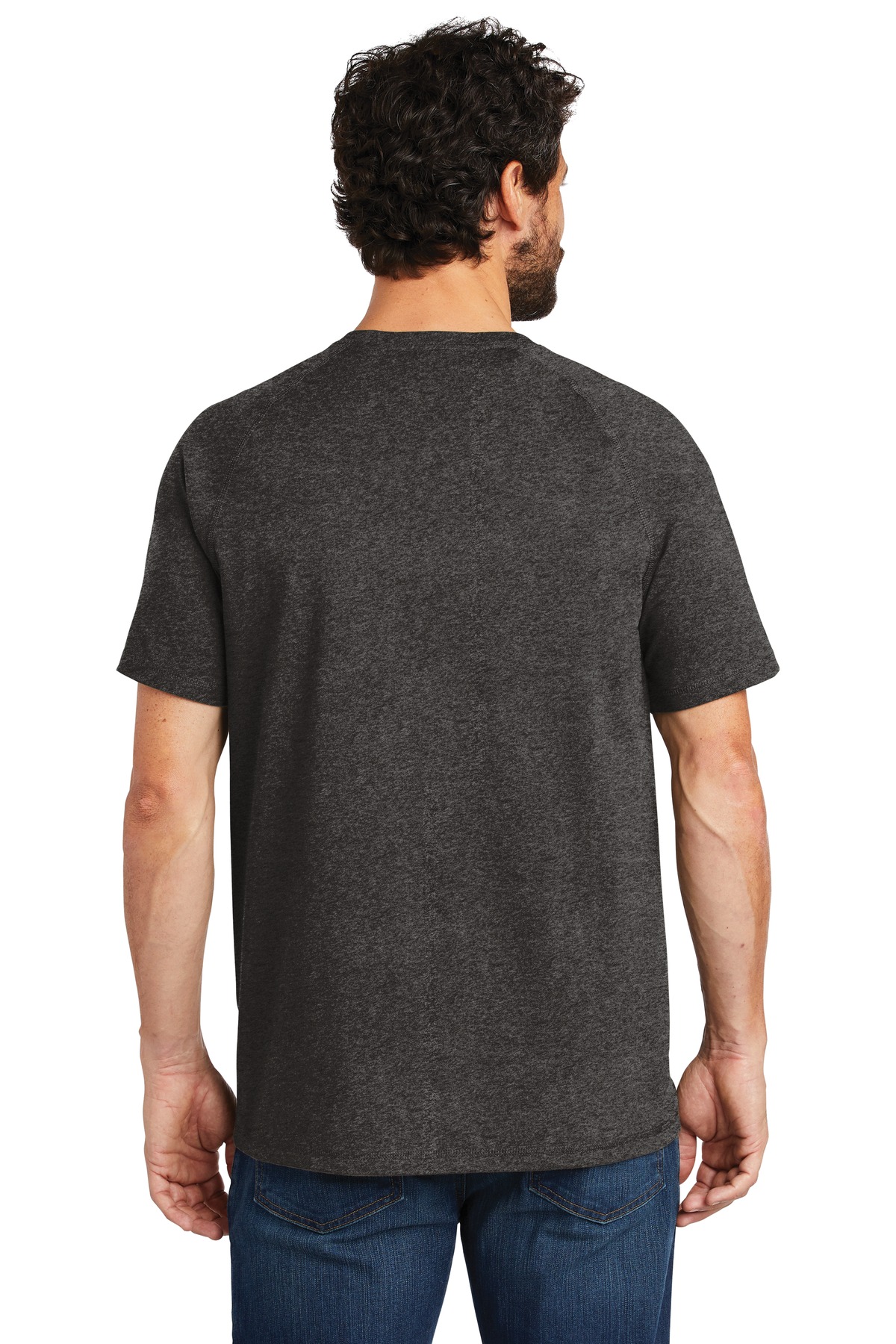 CT100410 Carhartt Force Cotton Delmont Short Sleeve T-Shirt. - Back Image