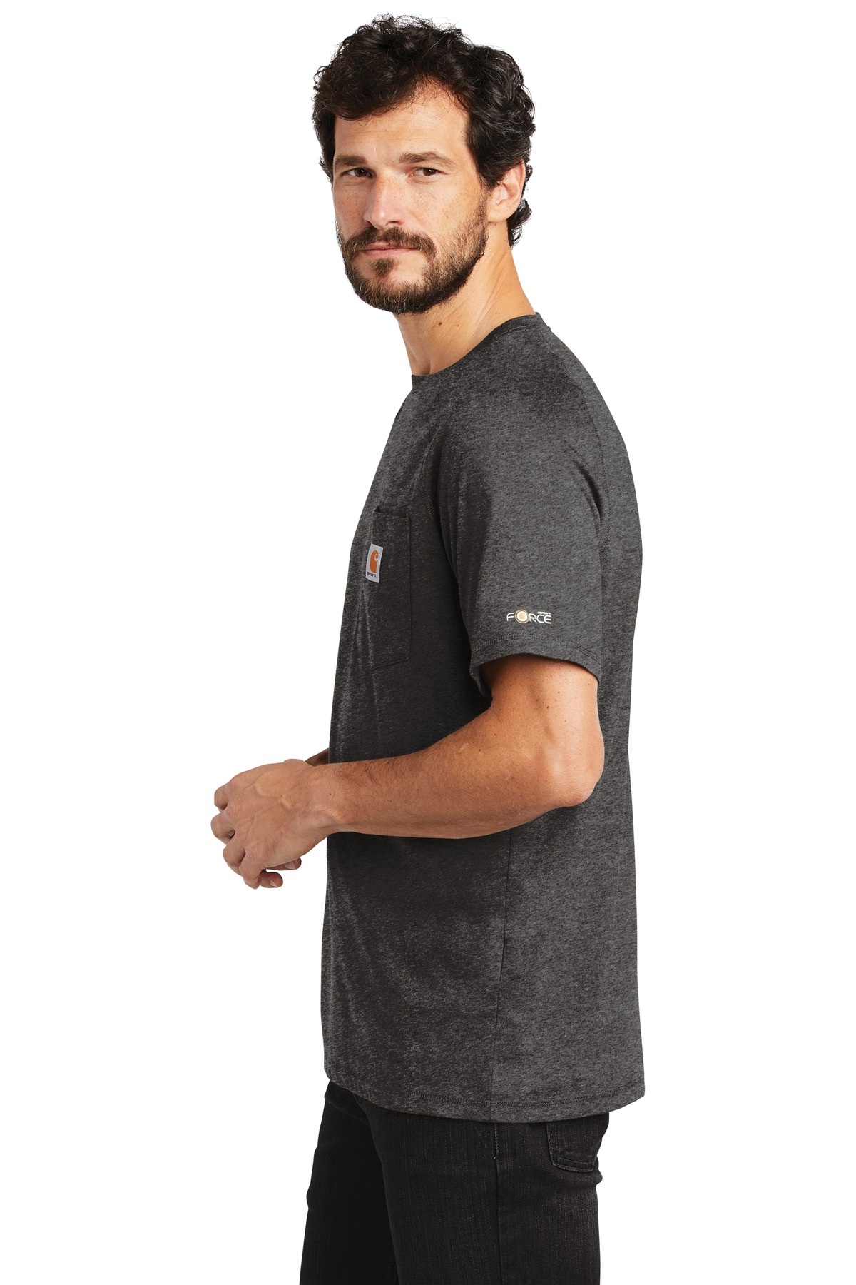 CT100410 Carhartt Force Cotton Delmont Short Sleeve T-Shirt. - Siide Image