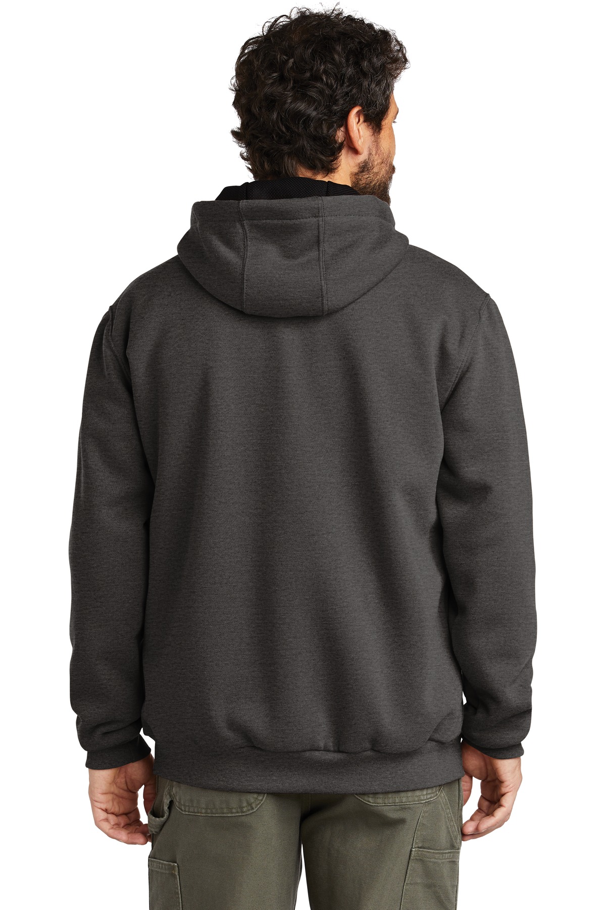 CT100632 Carhartt Rain Defender Rutland Thermal-Lined Hooded Zip-Front Sweatshirt. CT100632 Carhartt Rain Defender Rutland Thermal-Lined Hooded Zip-Front Sweatshirt. - Back Image