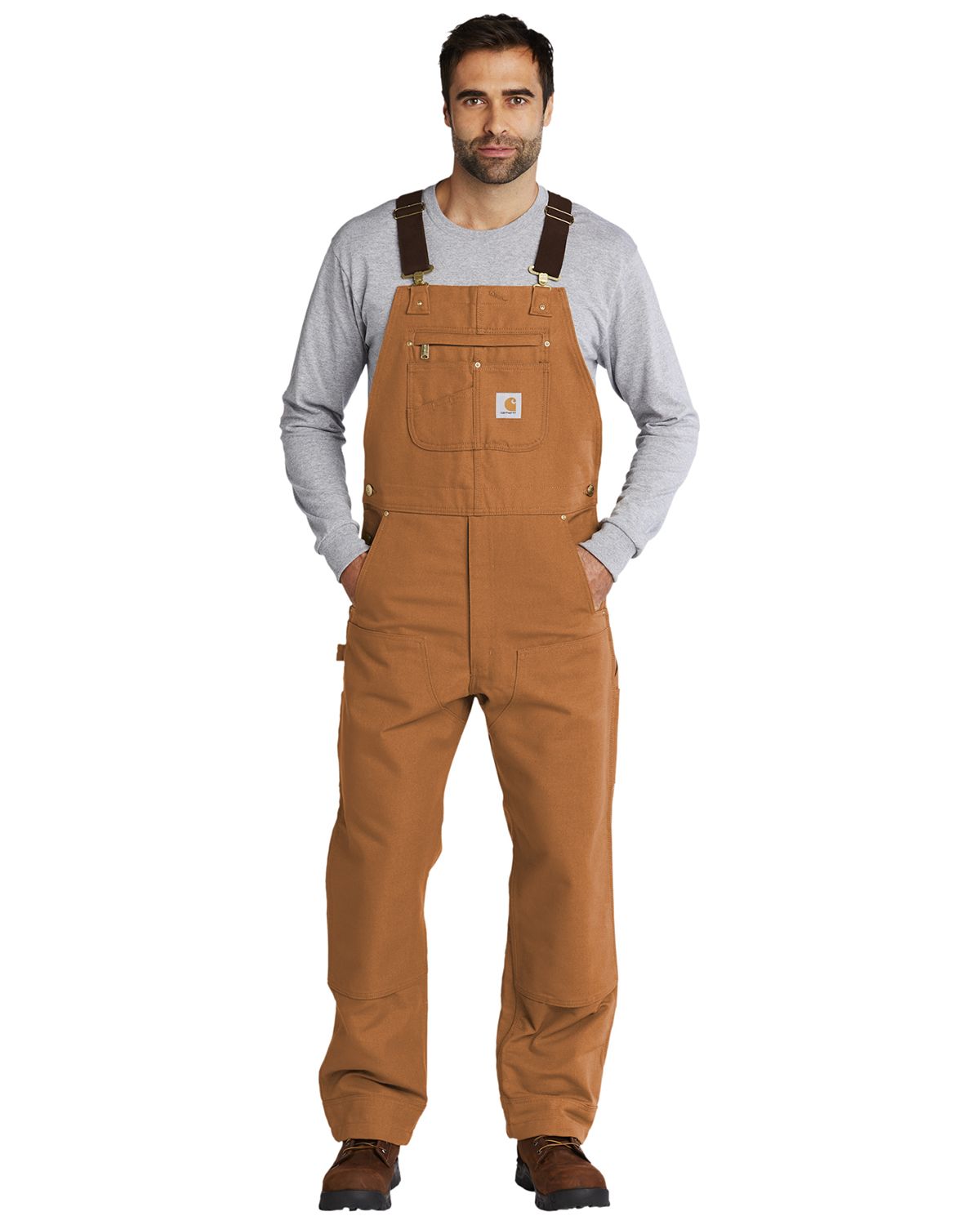 CT102776 Carhartt Duck Unlined Bib Overalls.