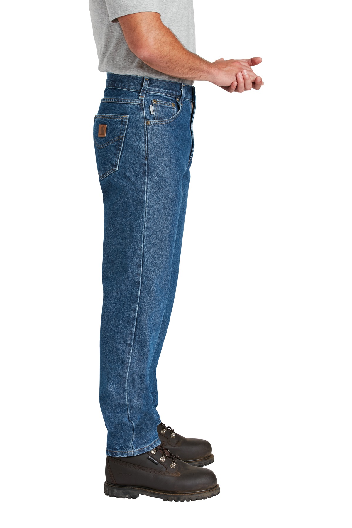 CTB17 Carhartt Relaxed-Fit Tapered-Leg Jean . - Siide Image