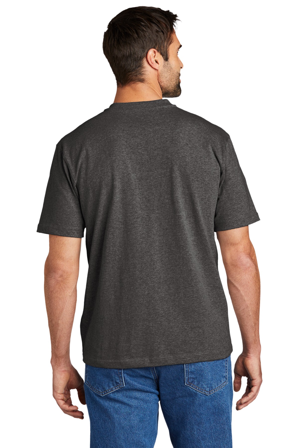 CTK84 Carhartt Short Sleeve Henley T-Shirt CTK84 Carhartt Short Sleeve Henley T-Shirt - Back Image