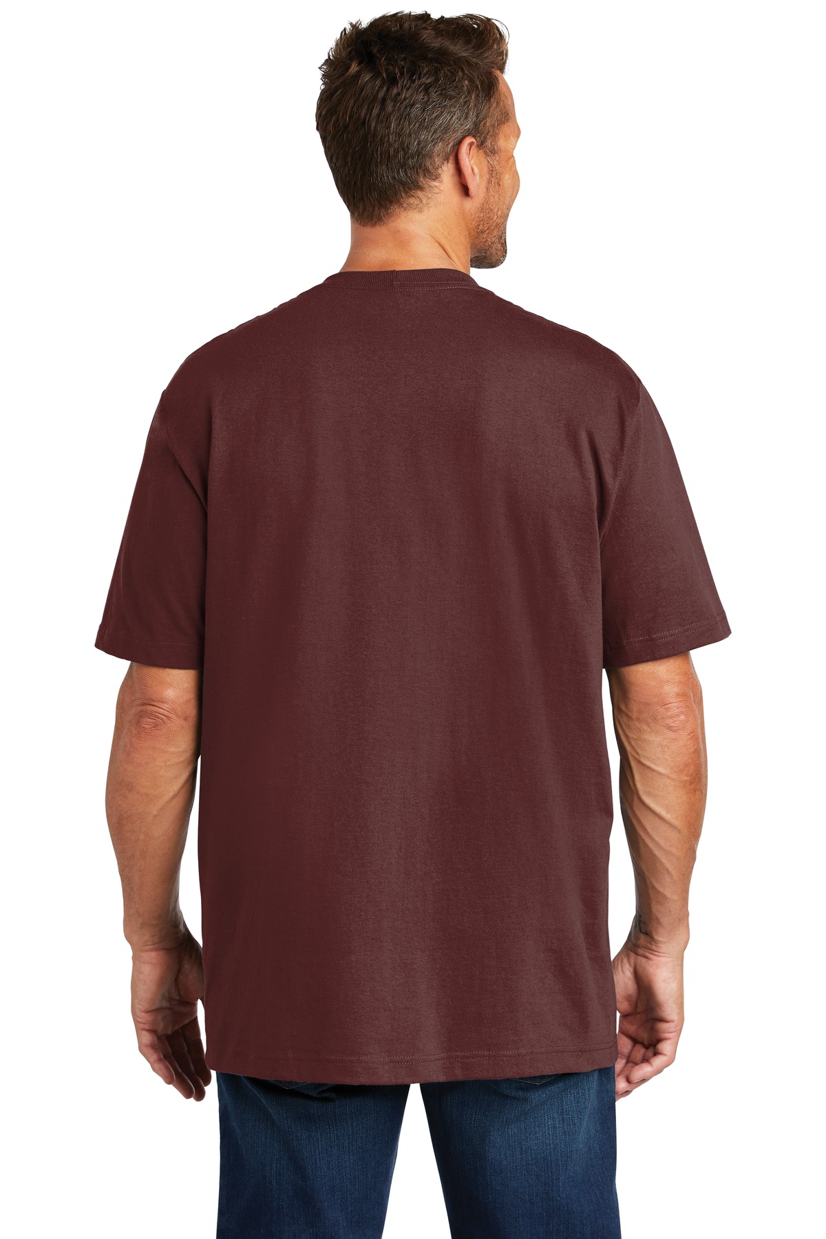 CTK87 Carhartt Workwear Pocket Short Sleeve T-Shirt. CTK87 Carhartt Workwear Pocket Short Sleeve T-Shirt. - Back Image