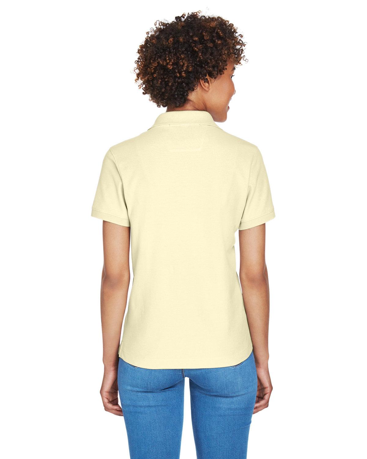 D100W Devon & Jones Ladies Pima Piqué Y-Collar Polo - Back Image