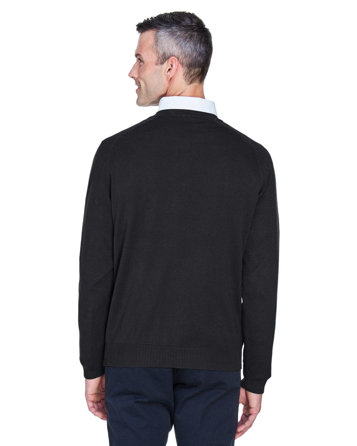 D475 Devon & Jones Mens V-Neck Sweater - Back Image