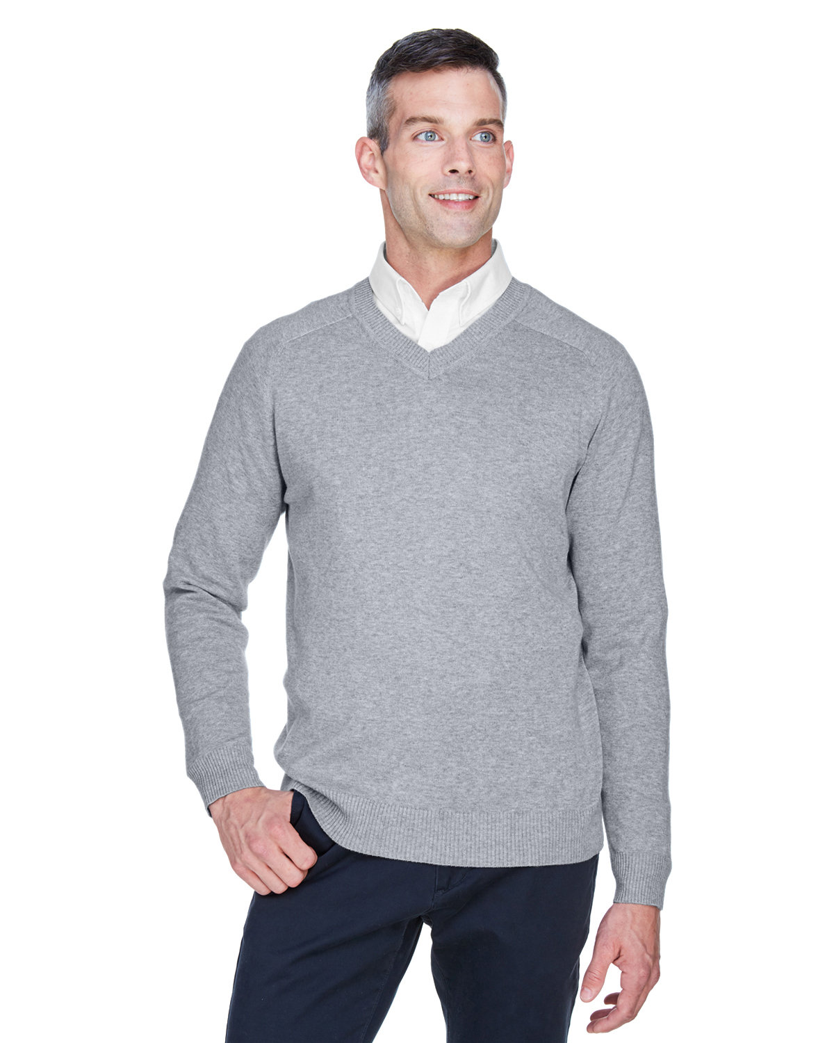 D475 Devon & Jones Mens V-Neck Sweater D475 Devon & Jones Mens V-Neck Sweater