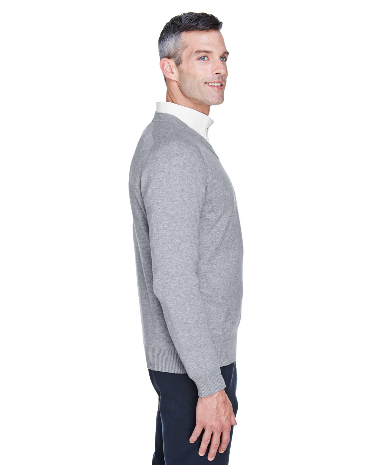 D475 Devon & Jones Mens V-Neck Sweater D475 Devon & Jones Mens V-Neck Sweater - Siide Image