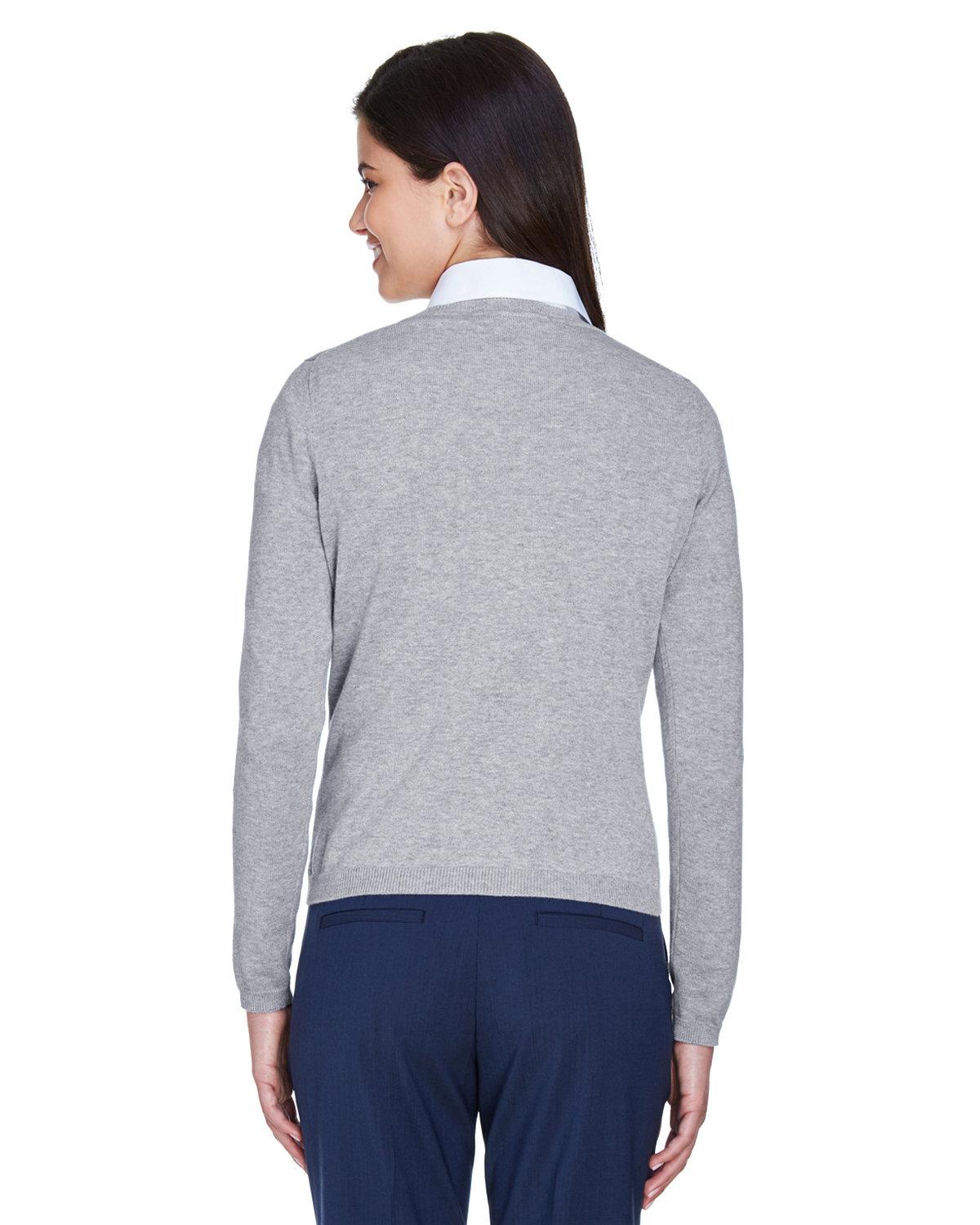 D475W Devon & Jones Ladies V-Neck Sweater - Back Image