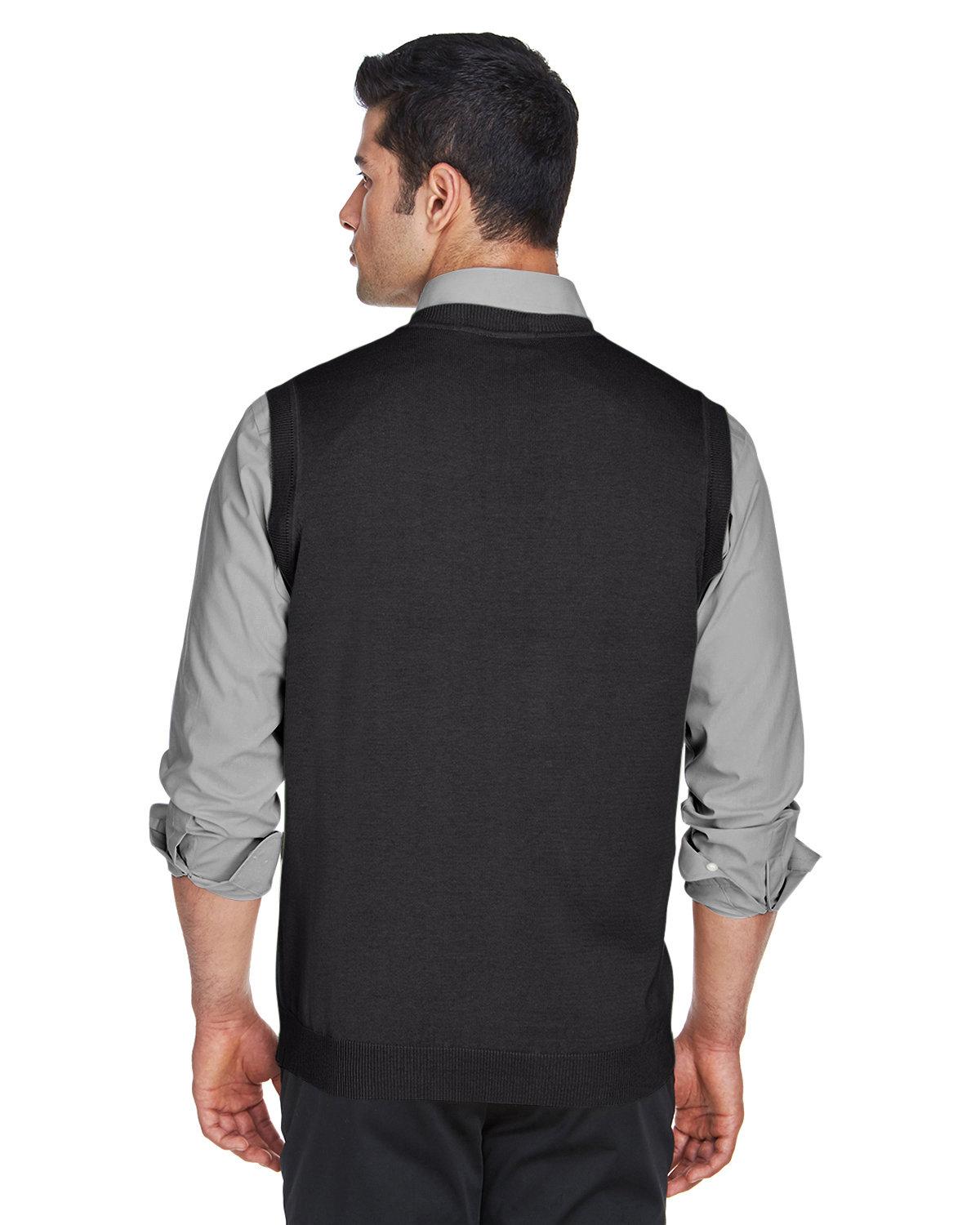 D477 Devon & Jones Adult V-Neck Vest D477 Devon & Jones Adult V-Neck Vest - Back Image