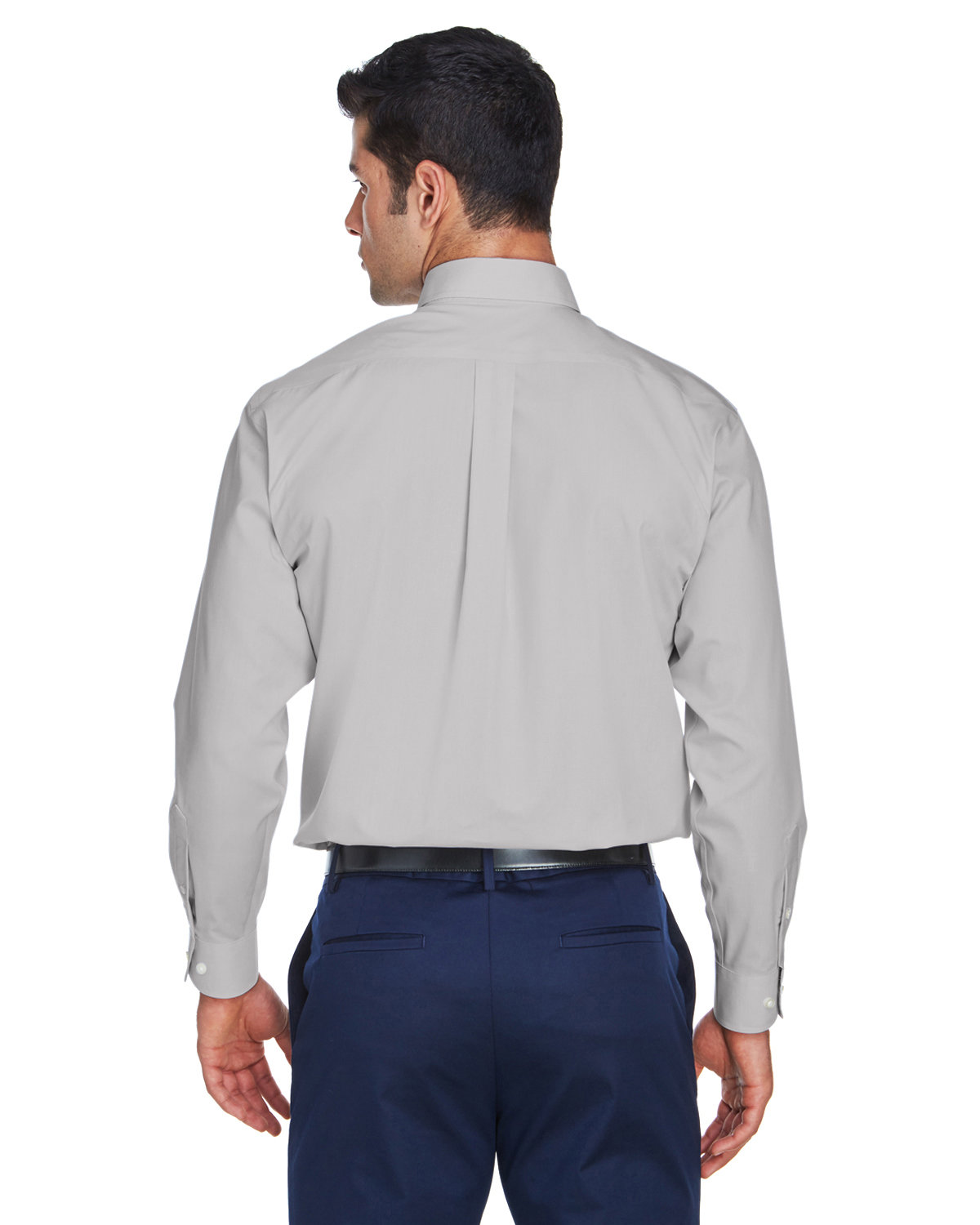 D620 Devon & Jones Mens Crown Woven Collection Solid Broadcloth - Back Image