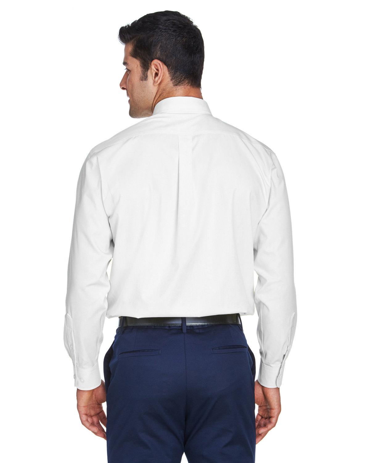 D630 Devon & Jones Mens Crown Woven Collection Solid Oxford - Back Image