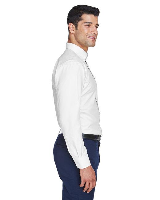 D630 Devon & Jones Mens Crown Woven Collection Solid Oxford - Siide Image