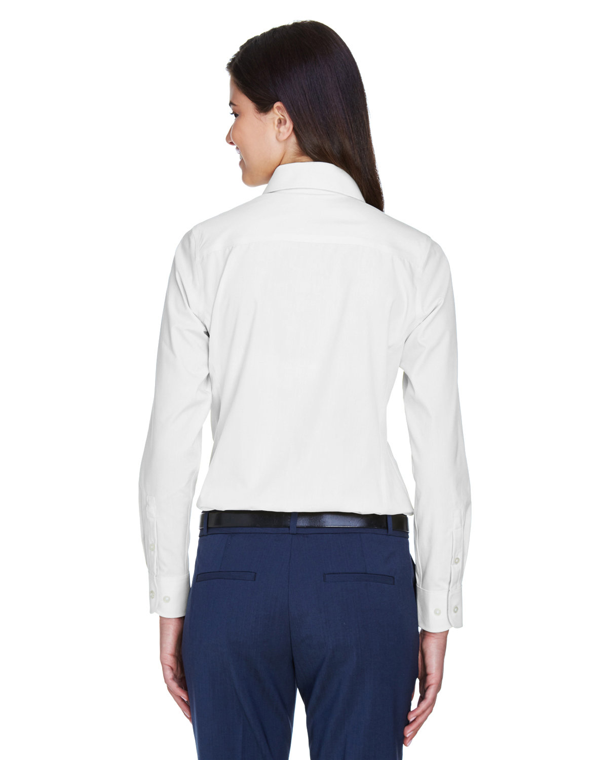 D630W Devon & Jones Ladies Crown Woven Collection Solid Oxford D630W Devon & Jones Ladies Crown Woven Collection Solid Oxford - Back Image