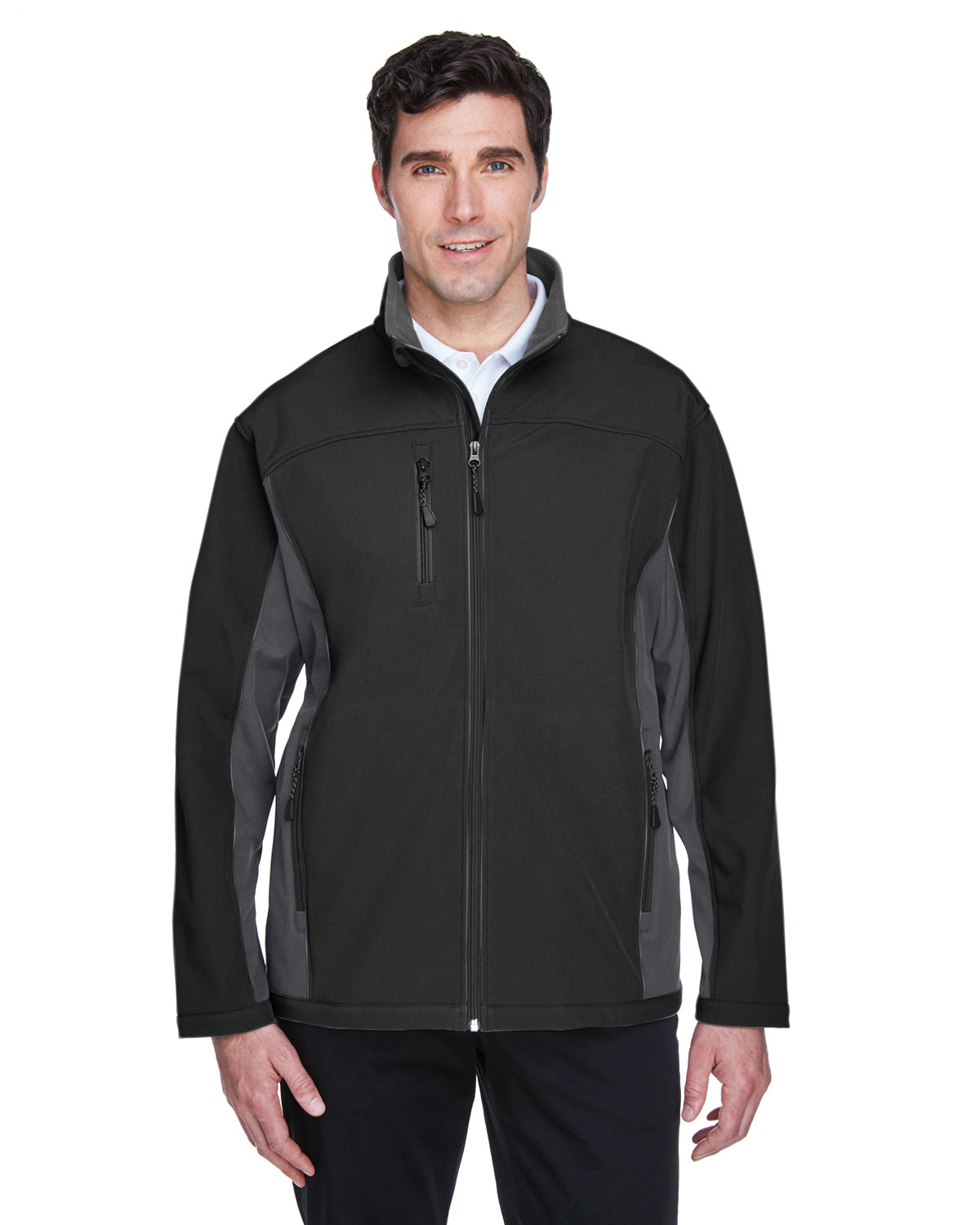 D997 Devon & Jones Mens Soft Shell Colorblock Jacket D997 Devon & Jones Mens Soft Shell Colorblock Jacket