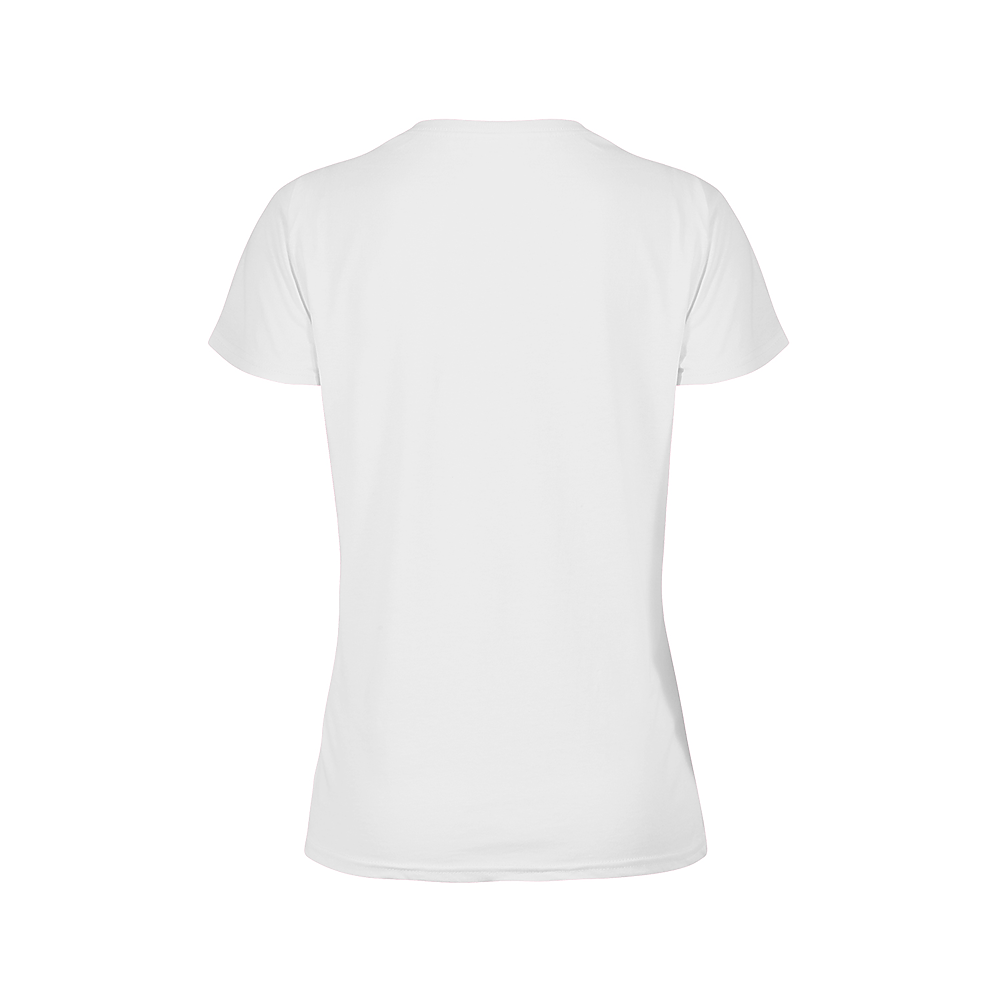 12500 Delta Soft Ladies 4.3 oz. Soft Spun Tee - Back Image
