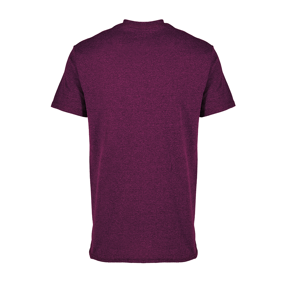 12601 Delta Soft Adult 4.3 oz. Soft Spun Pepper Heather Tee - Back Image