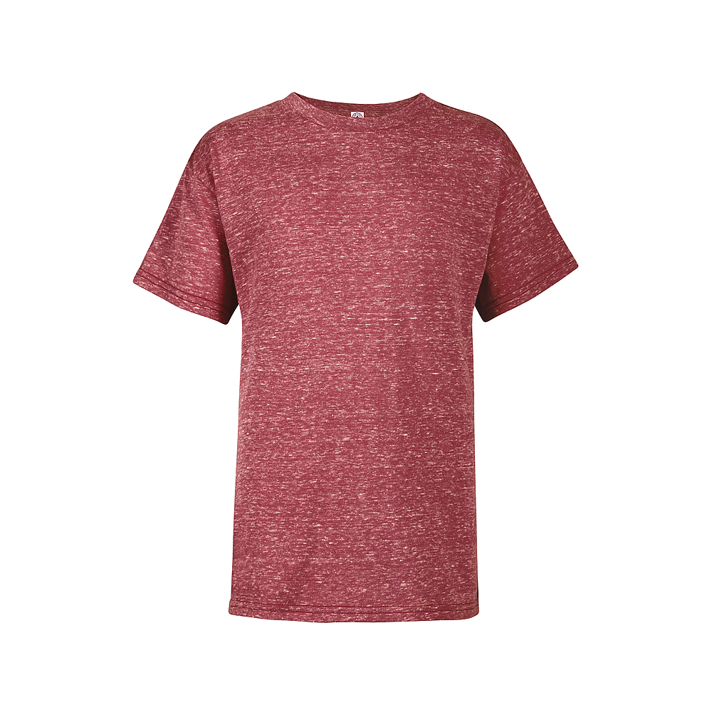 14900 Delta Ringspun Youth Retail Fit Snow Heather Tee