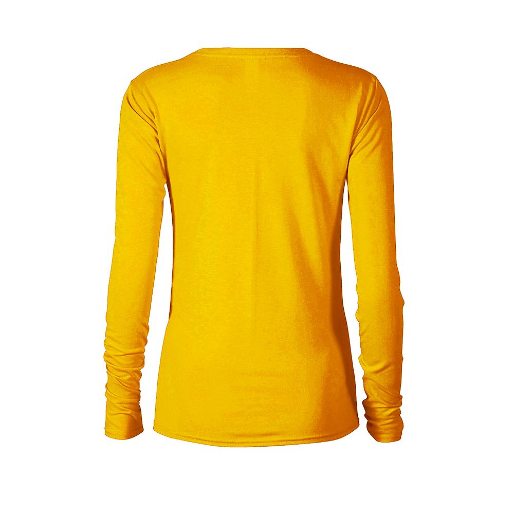 56535L Delta Dri 30/1's Ladies Performance Long Sleeve Tee 56535L Delta Dri 30/1's Ladies Performance Long Sleeve Tee - Back Image