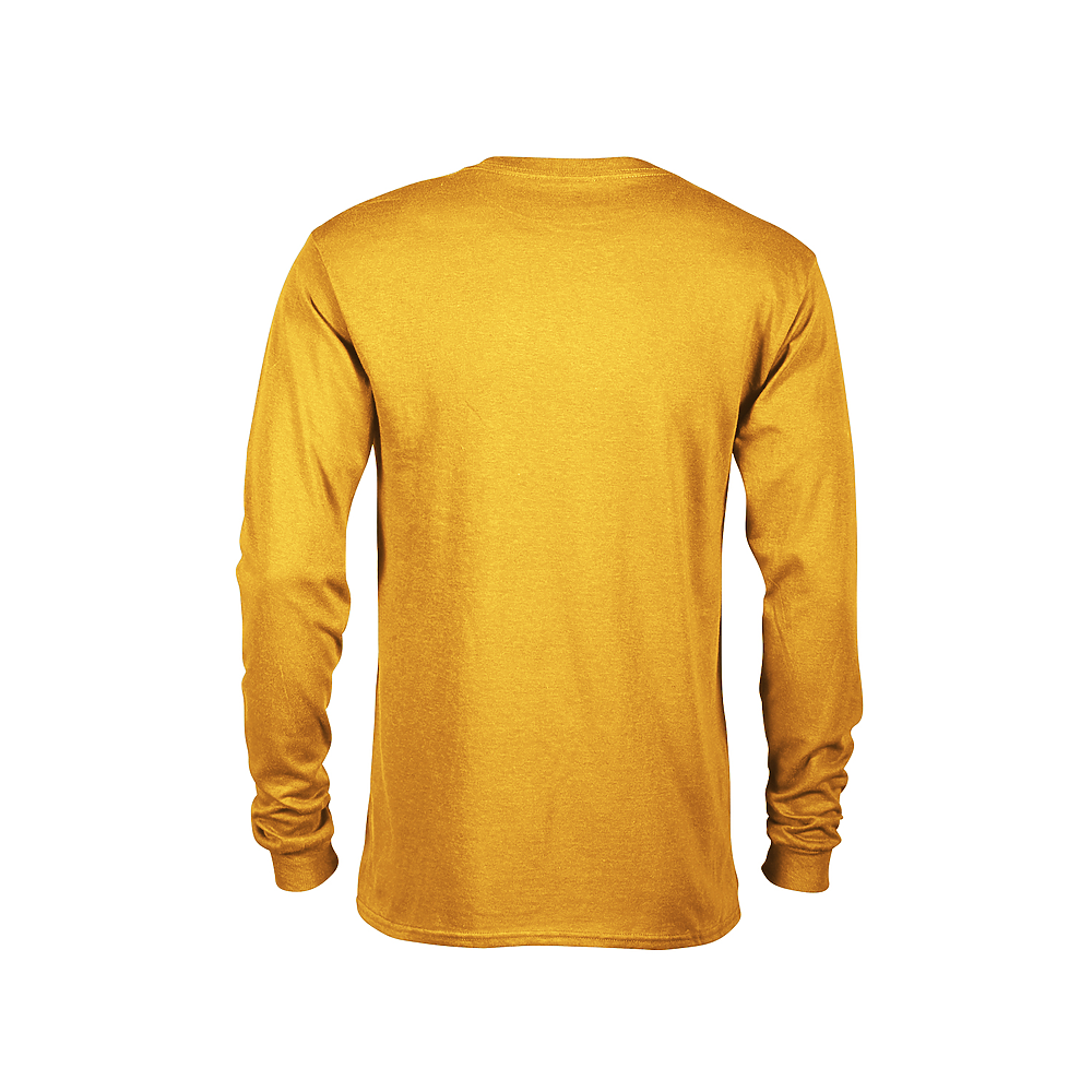 61748 Delta Pro Weight Adult 5.2 oz Long Sleeve Tee - Back Image