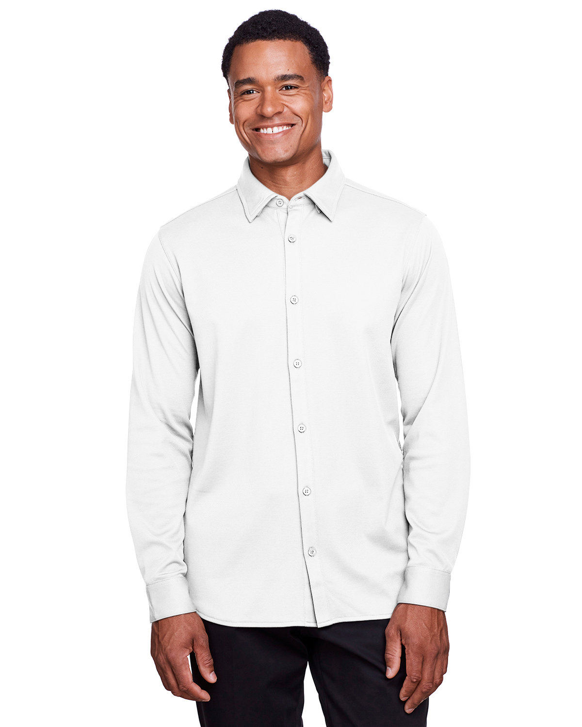 DG20Z Devon & Jones CrownLux Performance? Mens Plaited Button-Down