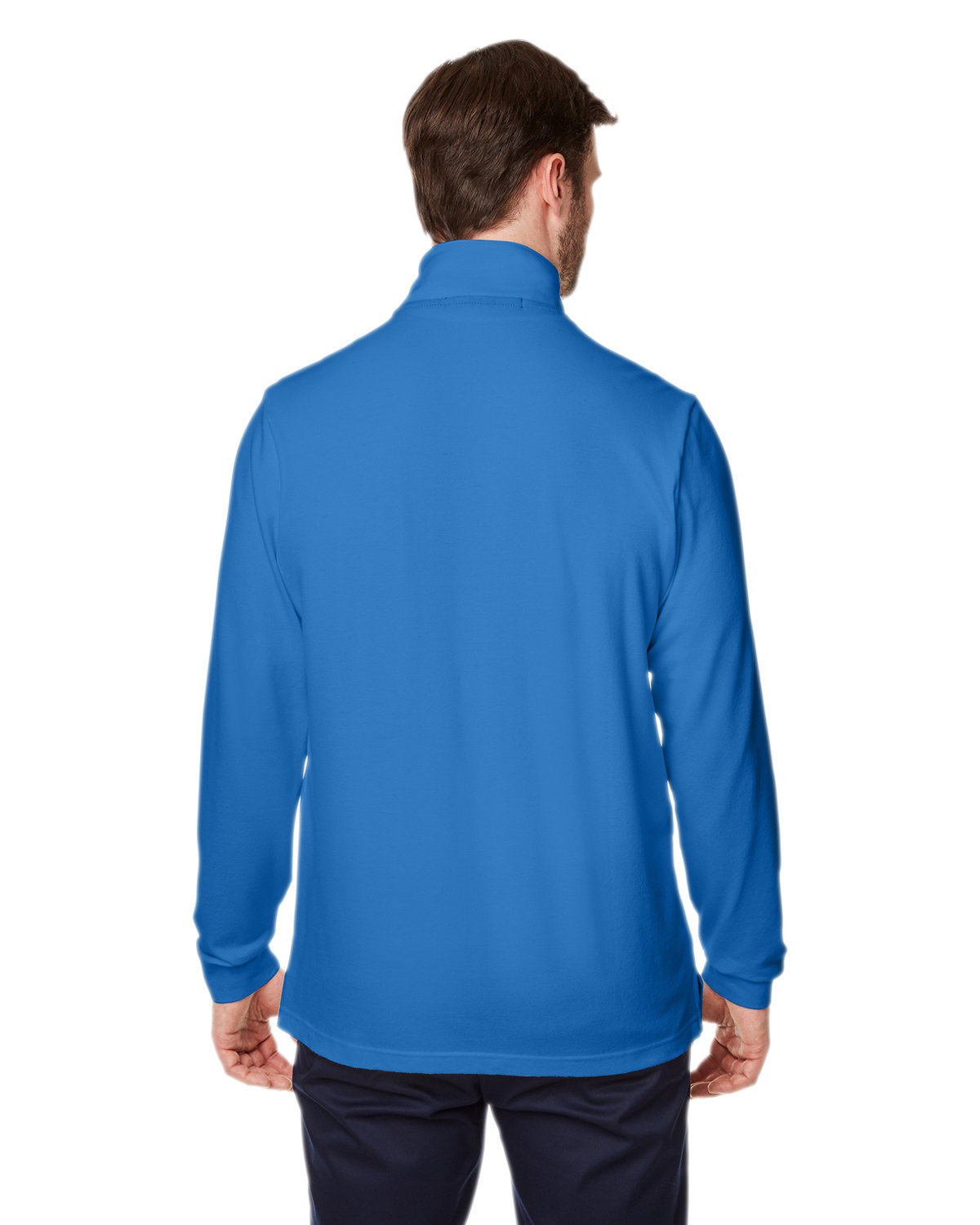 DG400 Devon & Jones New Classics Mens Performance Quarter-Zip - Back Image