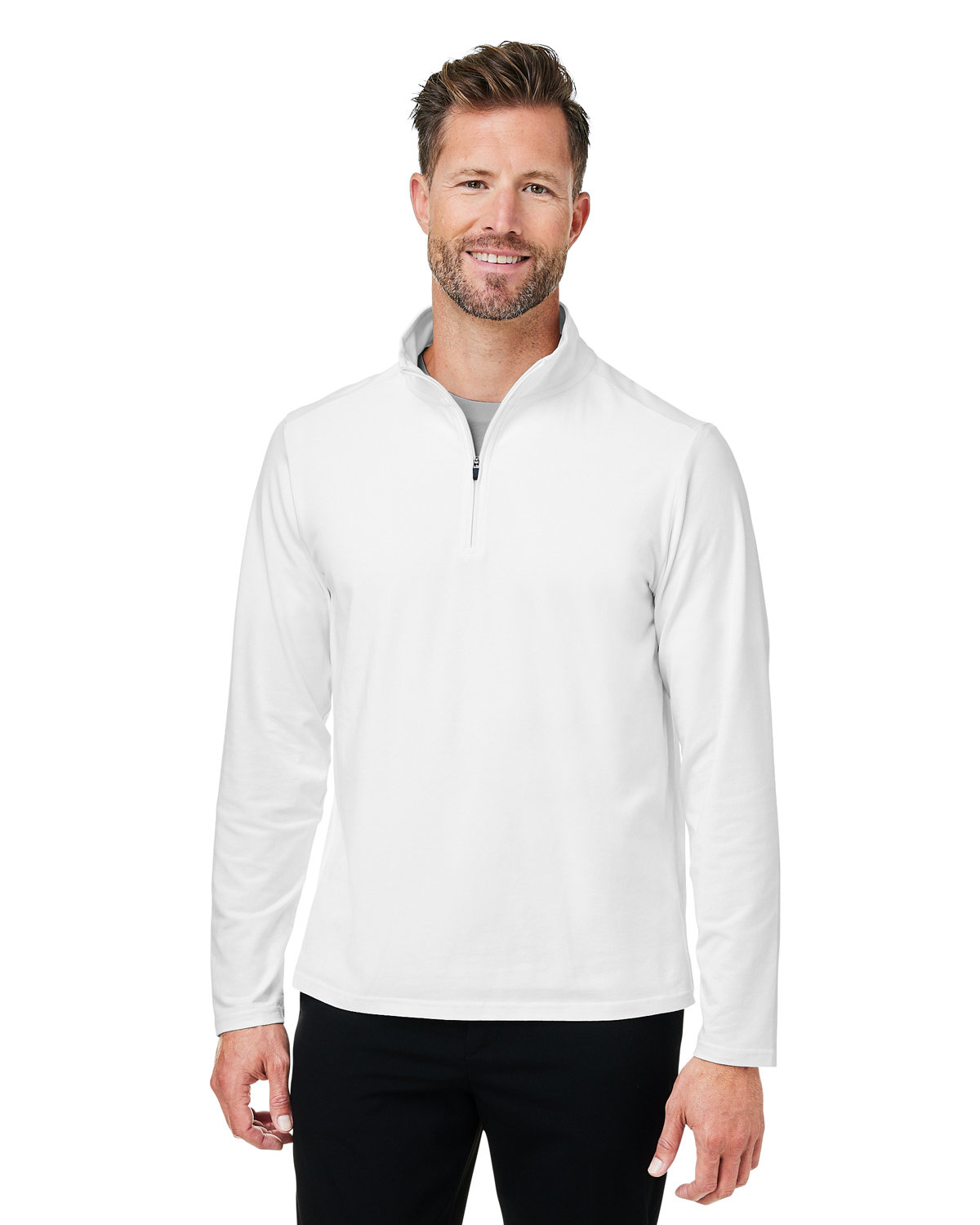 DG425 Devon & Jones Mens Raleigh Stretch Quarter-Zip
