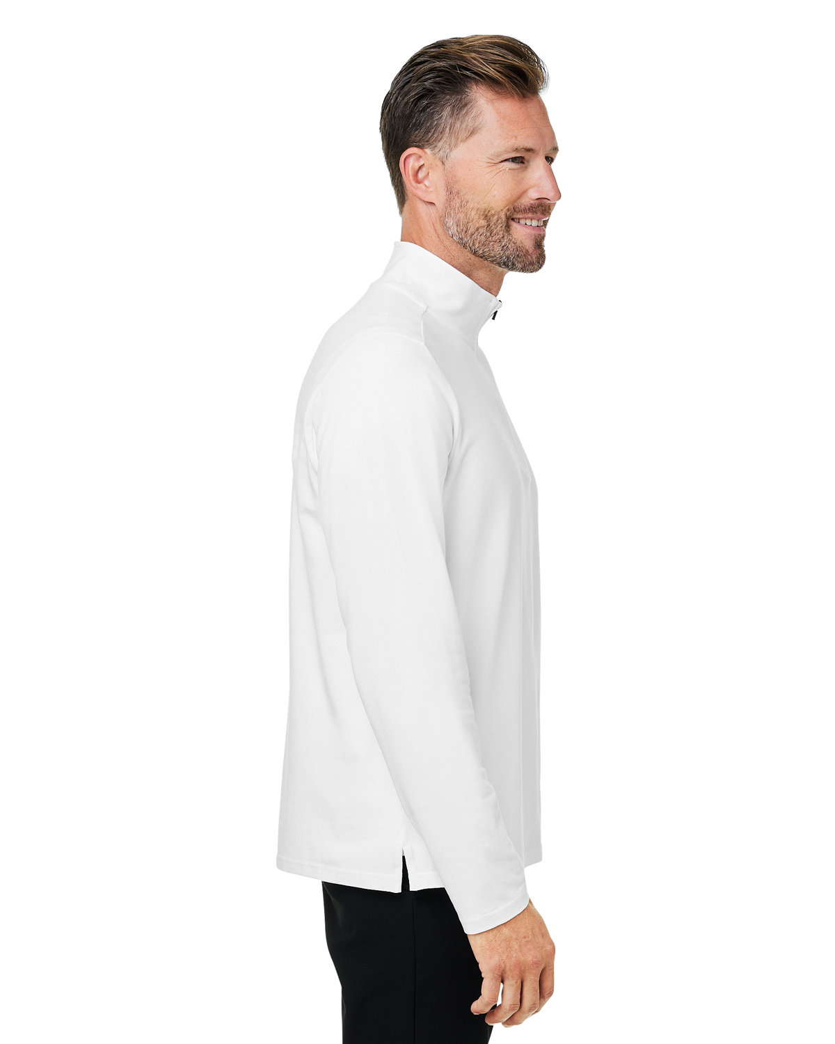 DG425 Devon & Jones Mens Raleigh Stretch Quarter-Zip - Siide Image