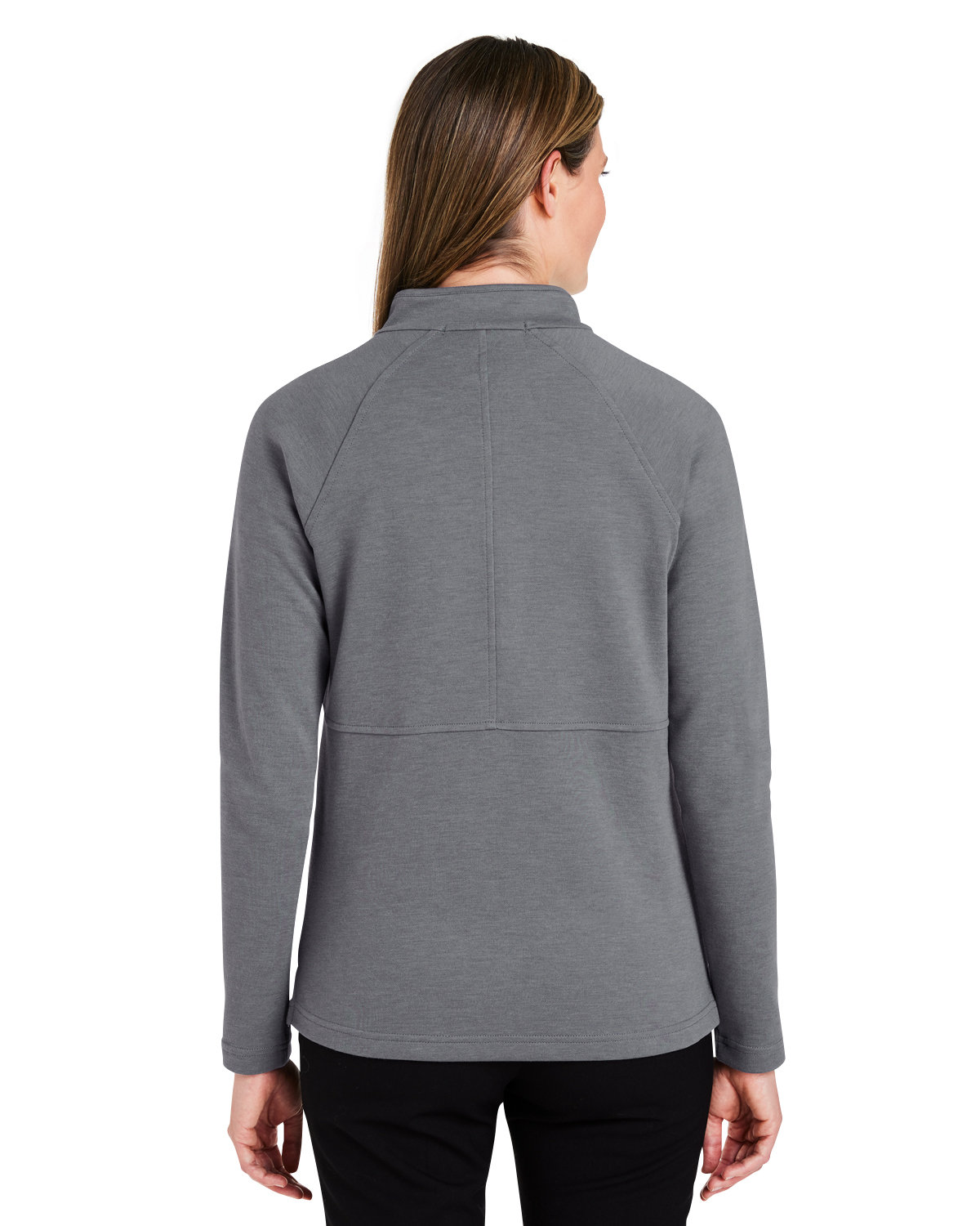 DG481WZ Devon & Jones Ladies New Classics Charleston Quarter-Zip - Back Image