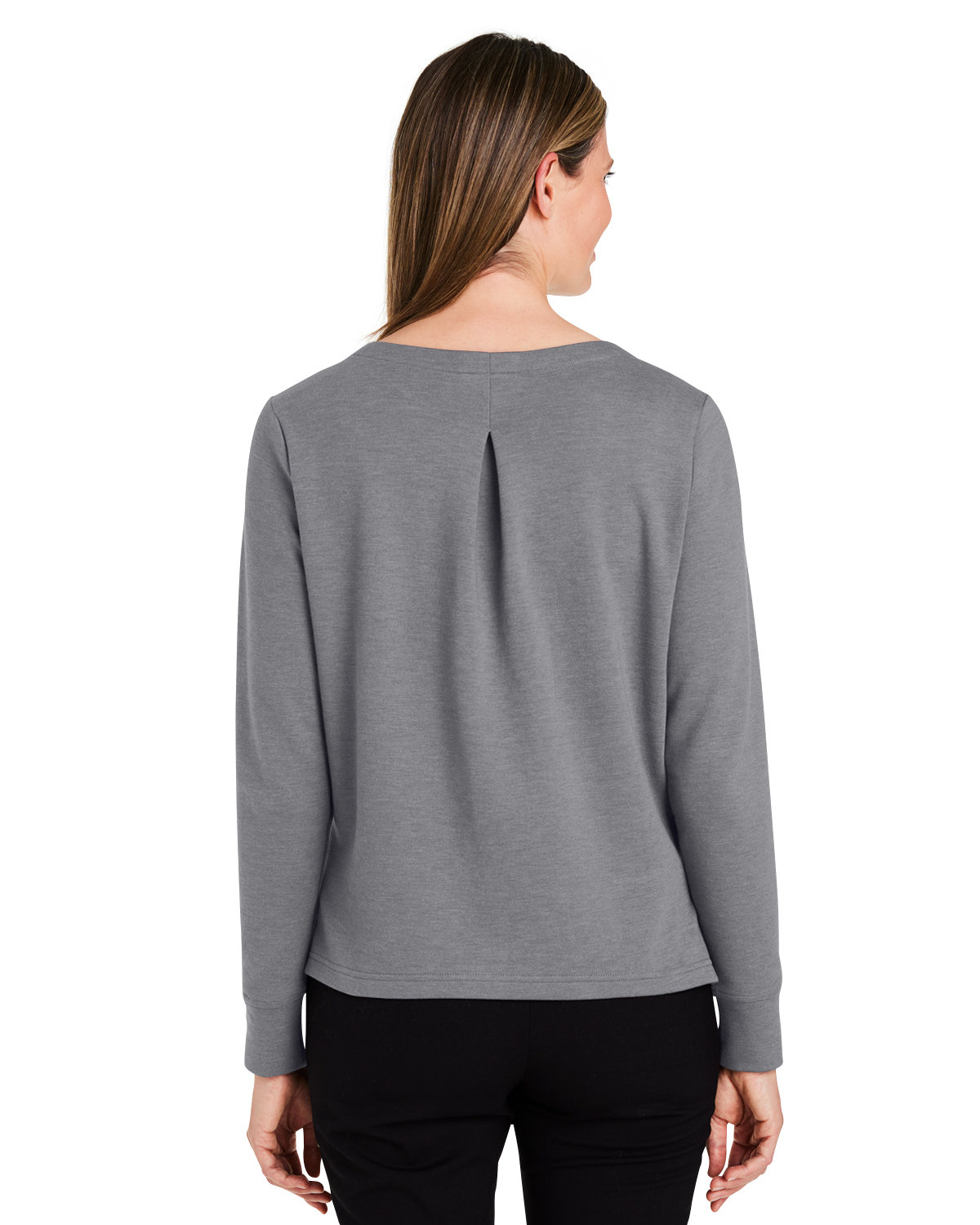 DG482W Devon & Jones Ladies New Classics Charleston Pullover - Back Image