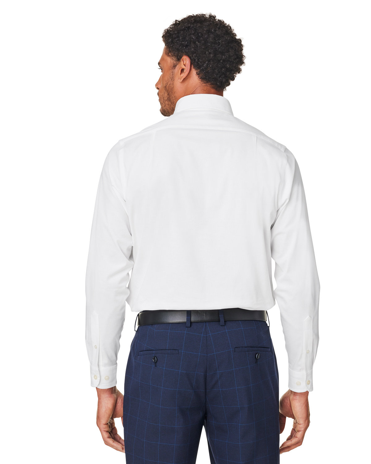 DG505 Devon & Jones CrownLux Performance? Mens Spencer Poplin Shirt DG505 Devon & Jones CrownLux Performance? Mens Spencer Poplin Shirt - Back Image