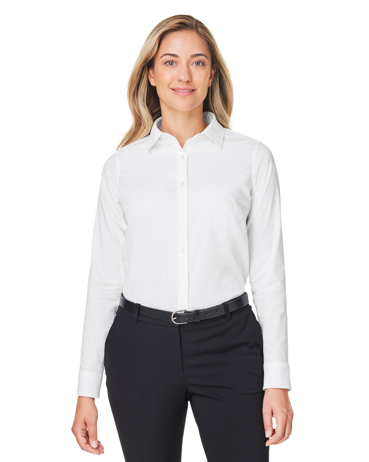 DG505W Devon & Jones CrownLux Performance? Ladies Spencer Poplin Shirt