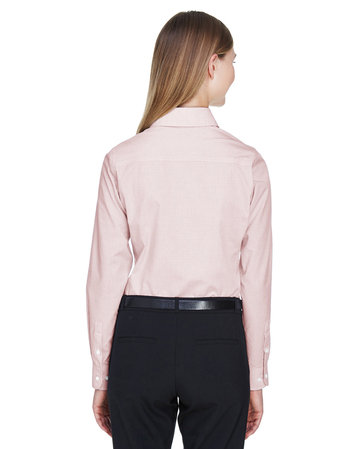 DG510W Devon & Jones Ladies Crown Woven Collection Micro Tattersall DG510W Devon & Jones Ladies Crown Woven Collection Micro Tattersall - Back Image