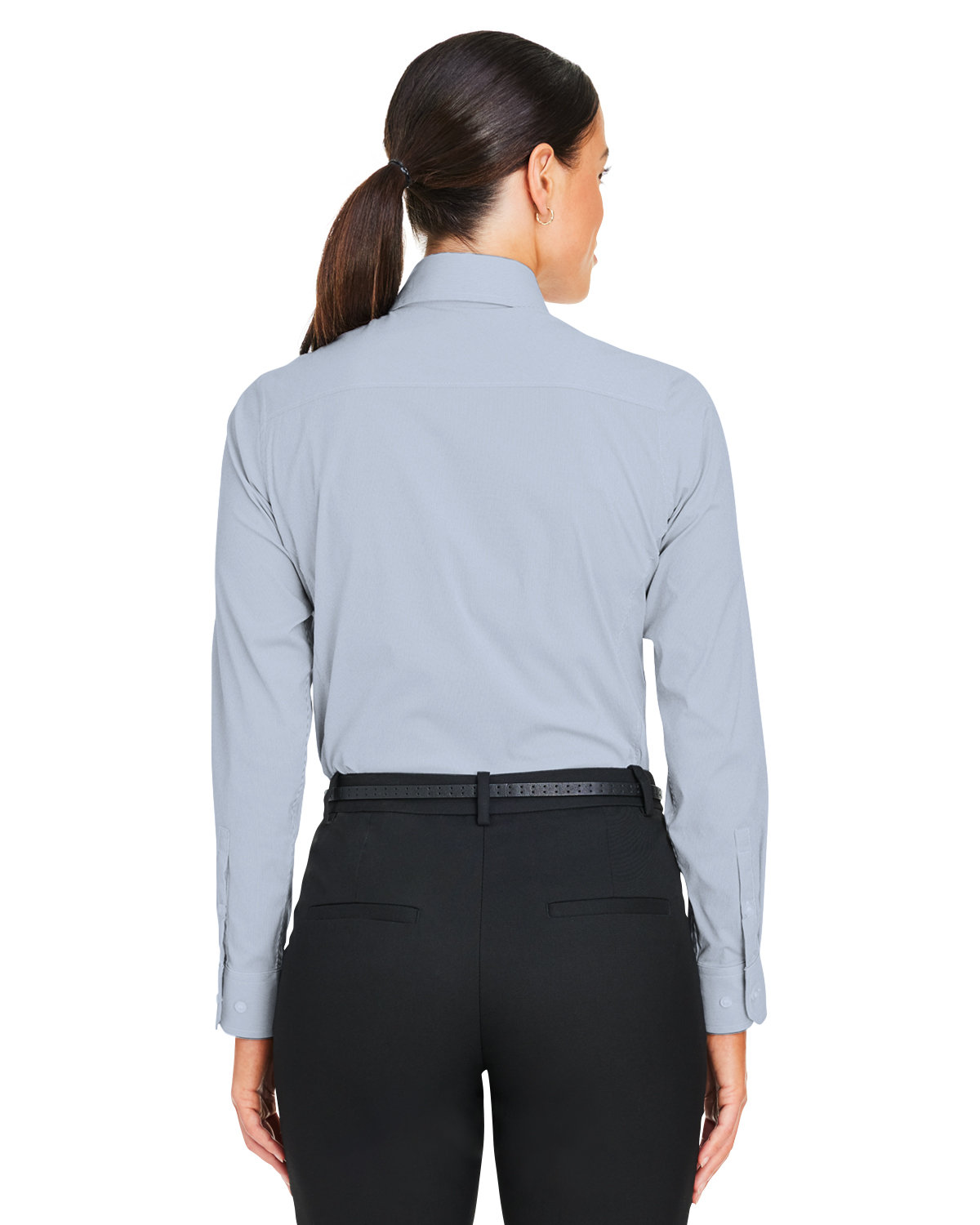 DG537W Devon & Jones CrownLux Performance? Ladies Microstripe Shirt DG537W Devon & Jones CrownLux Performance? Ladies Microstripe Shirt - Back Image