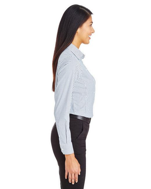 DG540W Devon & Jones CrownLux Performance Ladies Micro Windowpane Shirt - Siide Image