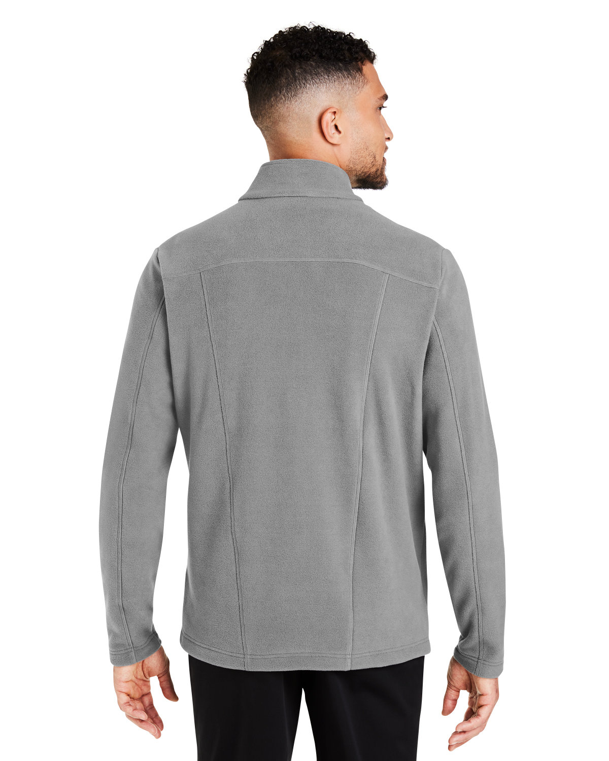DG730 Devon & Jones Mens CrownLux Performance Fleece Full-Zip - Back Image