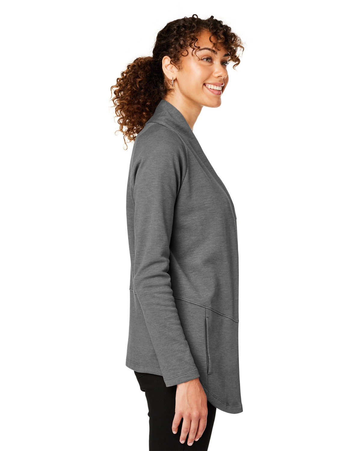 DG481W Devon & Jones Ladies New Classics Charleston Cardigan - Siide Image