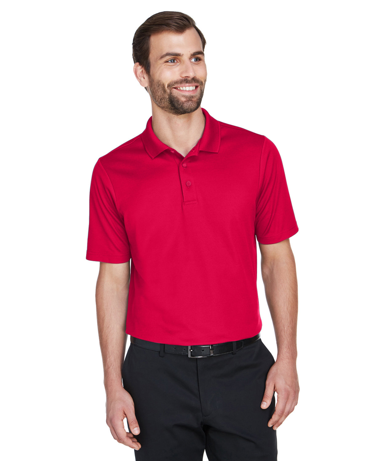 DG20T Devon & Jones CrownLux Performance Mens Tall Plaited Polo