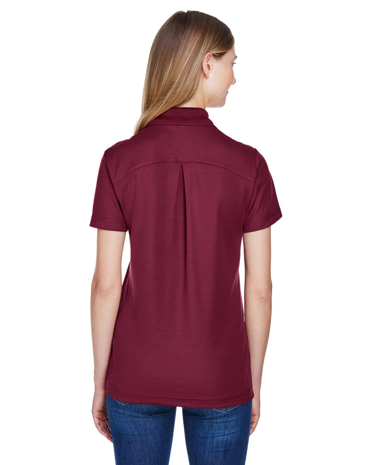 DG20W Devon & Jones CrownLux Performance Ladies Plaited Polo - Back Image