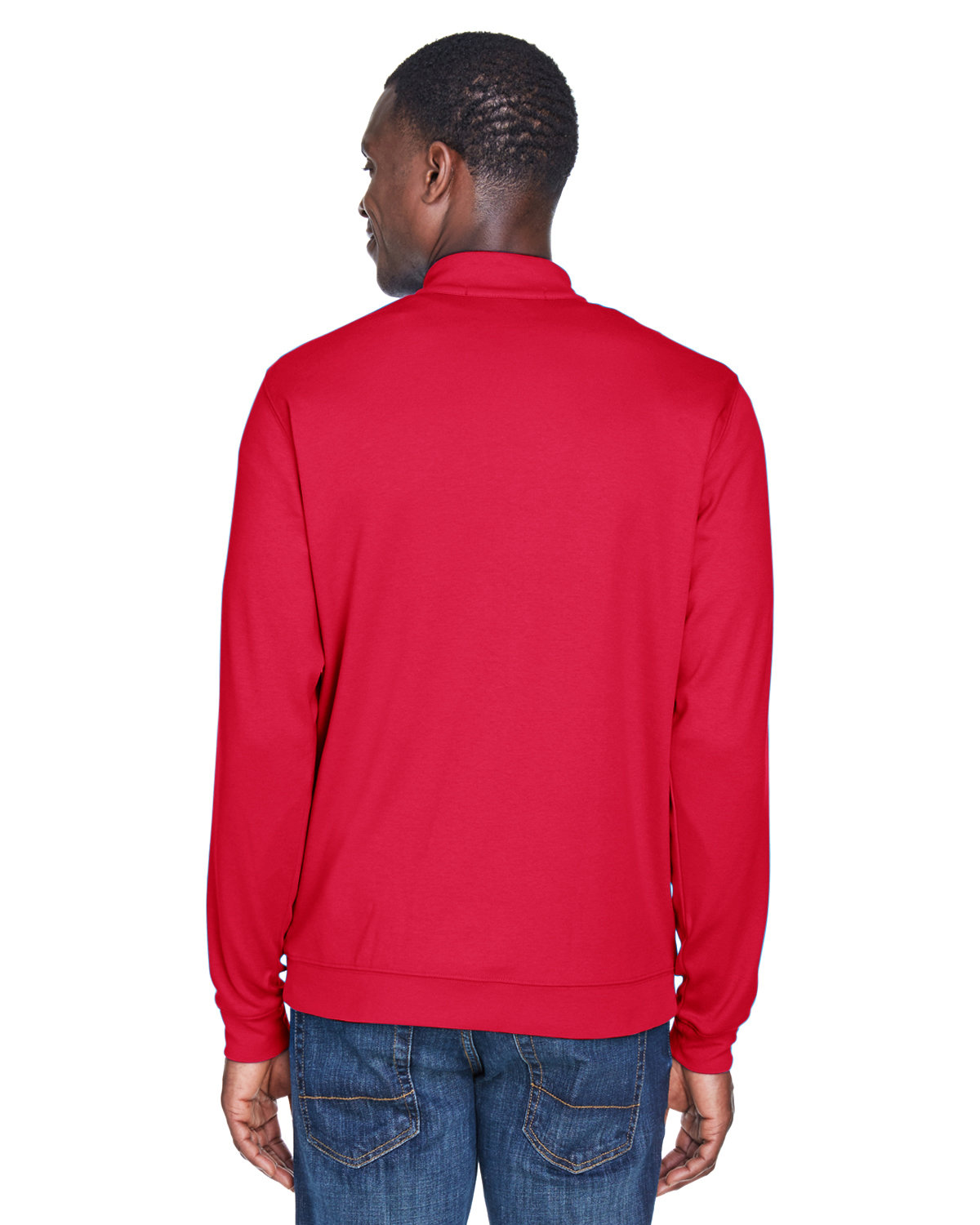DG479 Devon & Jones Mens DRYTEC20 Performance Quarter-Zip DG479 Devon & Jones Mens DRYTEC20 Performance Quarter-Zip - Back Image