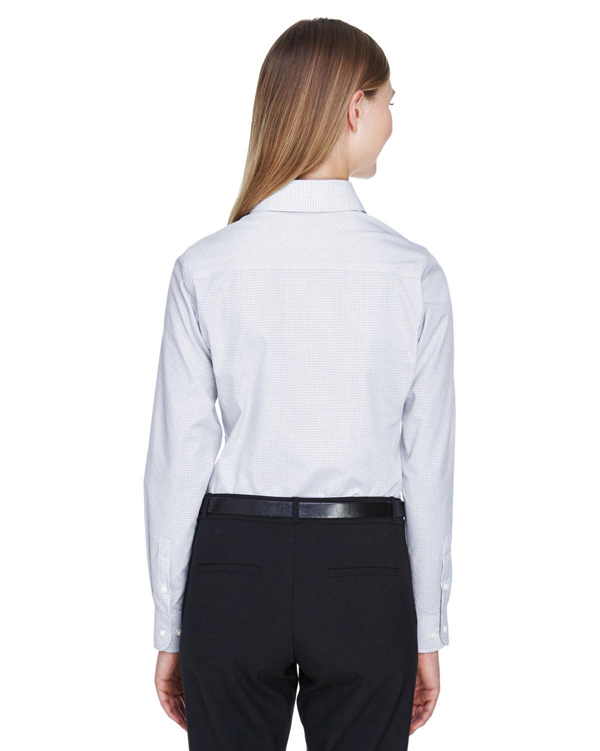 DG510W Devon & Jones Ladies Crown Woven Collection Micro Tattersall - Back Image