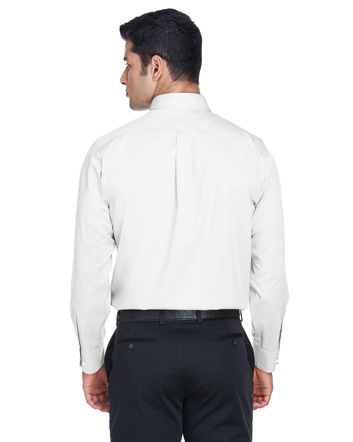 DG530 Devon & Jones Mens Crown Woven Collection Solid Stretch Twill - Back Image