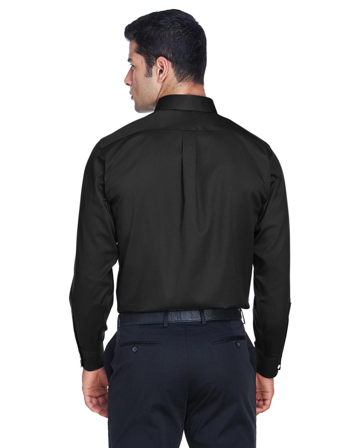 DG530T Devon & Jones Mens Tall Crown Woven Collection Solid Stretch Twill - Back Image