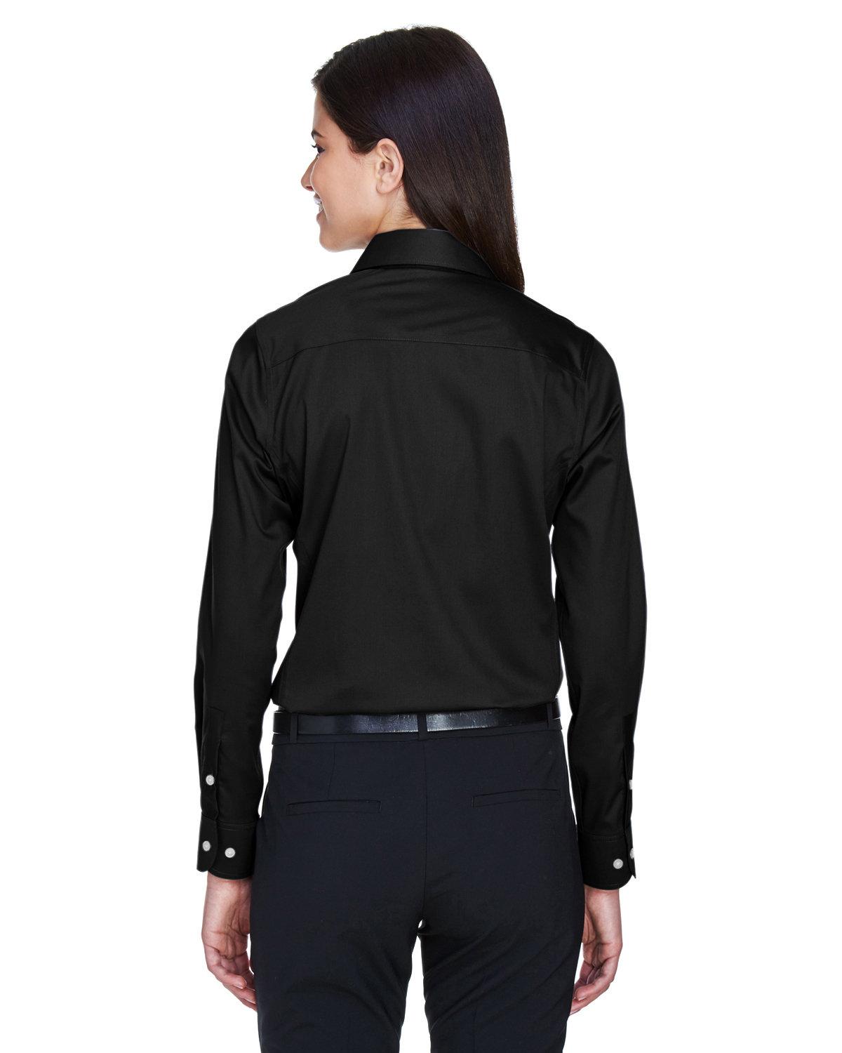 DG530W Devon & Jones Ladies Crown Woven Collection Solid Stretch Twill - Back Image