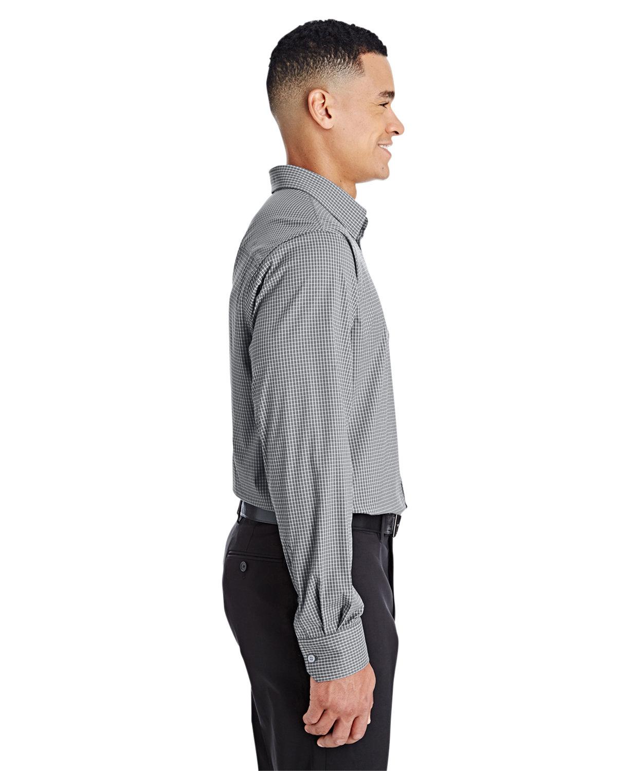 DG535 Devon & Jones CrownLux Performance Mens Tonal Mini Check Shirt - Siide Image