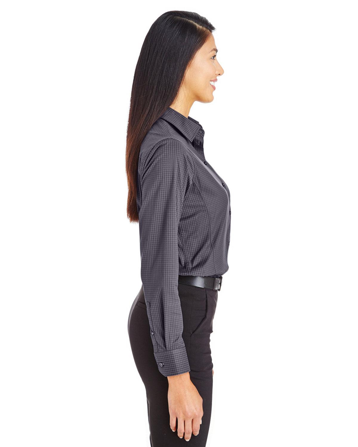 DG535W Devon & Jones CrownLux Performance Ladies Tonal Mini Check Shirt - Siide Image