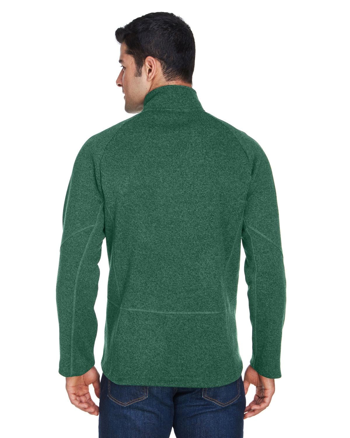 DG792 Devon & Jones Adult Bristol Sweater Fleece Quarter-Zip - Back Image