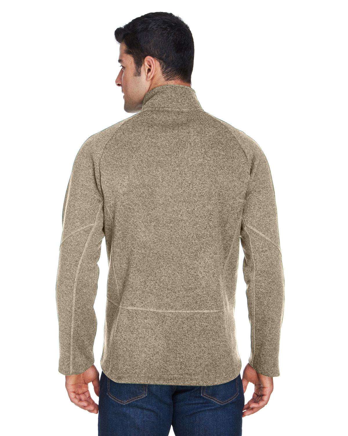 DG792 Devon & Jones Adult Bristol Sweater Fleece Quarter-Zip - Back Image